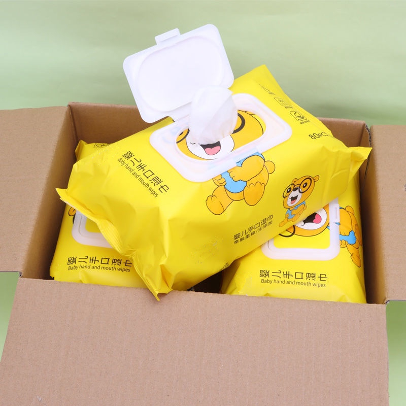 晓成 SJ-000001 80片婴儿手口湿巾 大包擦桌子湿巾